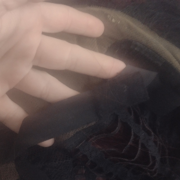 Lace Front Burgandy Red Synthetic Wig - Picture 9 of 9